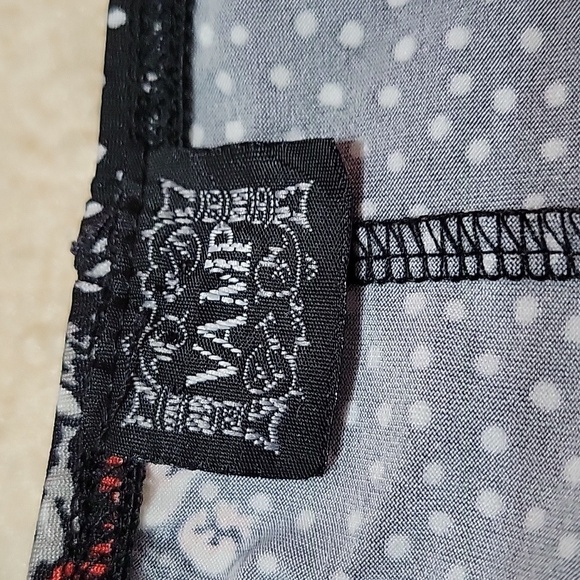 Vamp Flowy A-line Black Floral Skirt US S - Picture 5 of 6